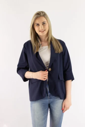 Marynarka damska punto granatowa