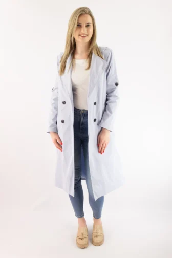 Płaszcz prochowiec błękitny